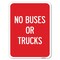 Signmission Driveway Sign No Buses or Trucks Heavy-Gauge Alum Rust Proof Parking Sign, 18" x 24", A-1824-24128 A-1824-24128 - alternate 1
